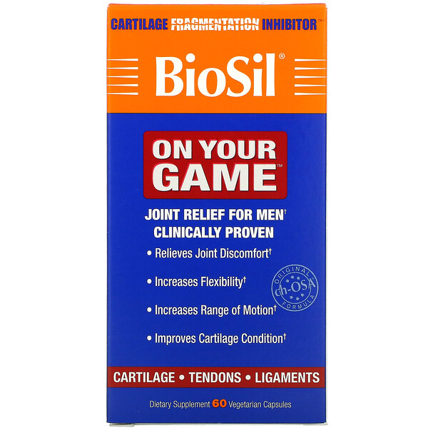 BioSil by Natural Factors, On Your Game, 60 Vegetarian Capsules 1 BioSil by Natural Factors, On Your Game, 60 Vegetarian Capsules