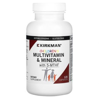 Kirkman Labs, Children's Multivitamin & Mineral with 5-MTHF, 120 Capsules