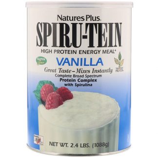NaturesPlus, Spiru-Tein, High Protein Energy Meal, Vanilla, 2.4 lbs (1088 g)