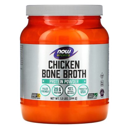 NOW Foods, Sports, Chicken Bone Broth Protein Powder, 1.2 lbs (544 g)