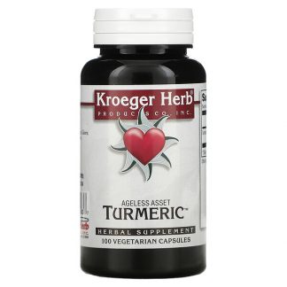Kroeger Herb Co, Turmeric, 100 Vegetarian Capsules