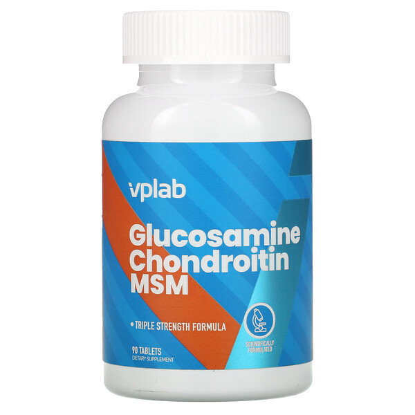 Vplab, Glucosamine Chondroitin MSM, 90 Tablets 1 Vplab, Glucosamine Chondroitin MSM, 90 Tablets
