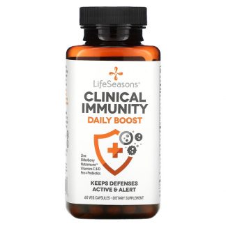 LifeSeasons, Clinical Immunity, Daily Boost, 60 Veg Capsules