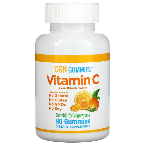California Gold Nutrition, Vitamin C Gummies, Natural Orange Flavor, Gelatin Free, 90 Gummies 1 California Gold Nutrition, Vitamin C Gummies, Natural Orange Flavor, Gelatin Free, 90 Gummies