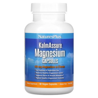 NaturesPlus, KalmAssure, Magnesium, 140 mg, 90 Vegan Capsules