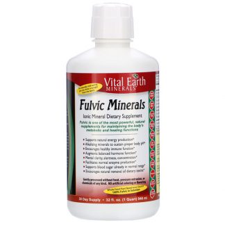 Vital Earth Minerals, Fulvic Minerals, 32 fl oz (946 ml)