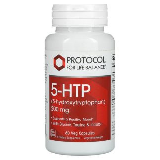 Protocol for Life Balance, 5-HTP, 200 mg, 60 Veg Capsules