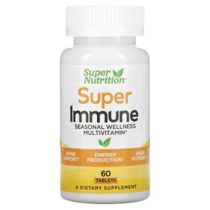 Super Nutrition, Super Immune Multivitamin with Glutathione, 60 Tablets