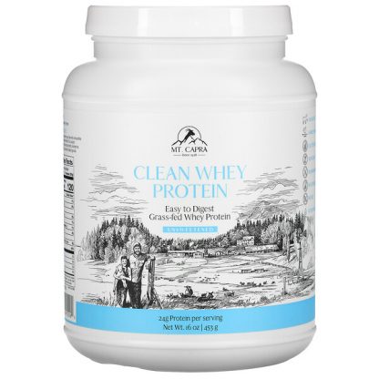 Mt. Capra, Clean Whey Protein, Unsweetened, 16 oz (453 g)