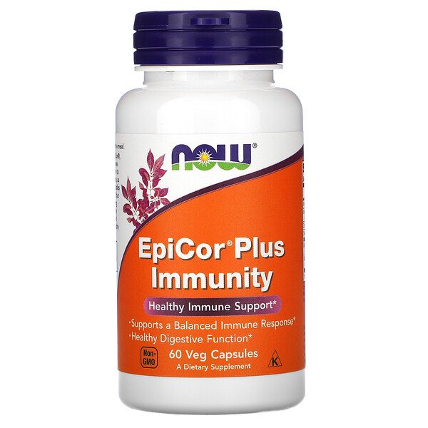 NOW Foods, EpiCor Plus Immunity, 60 Veg Capsules 1 NOW Foods, EpiCor Plus Immunity, 60 Veg Capsules