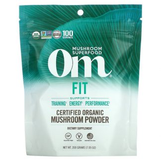 Om Mushrooms, Fit, Certified Organic Mushroom Powder, 7.05 oz (200 g)