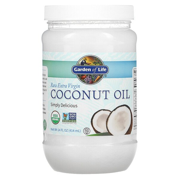 Garden of Life, Raw Extra Virgin Coconut Oil, 14 fl oz (414 ml) 1 Garden of Life, Raw Extra Virgin Coconut Oil, 14 fl oz (414 ml)