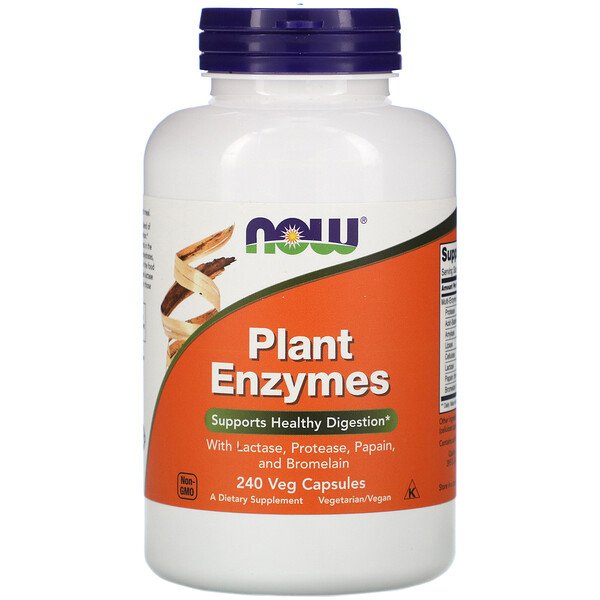NOW Foods, Plant Enzymes, 240 Veg Capsules 1 NOW Foods, Plant Enzymes, 240 Veg Capsules