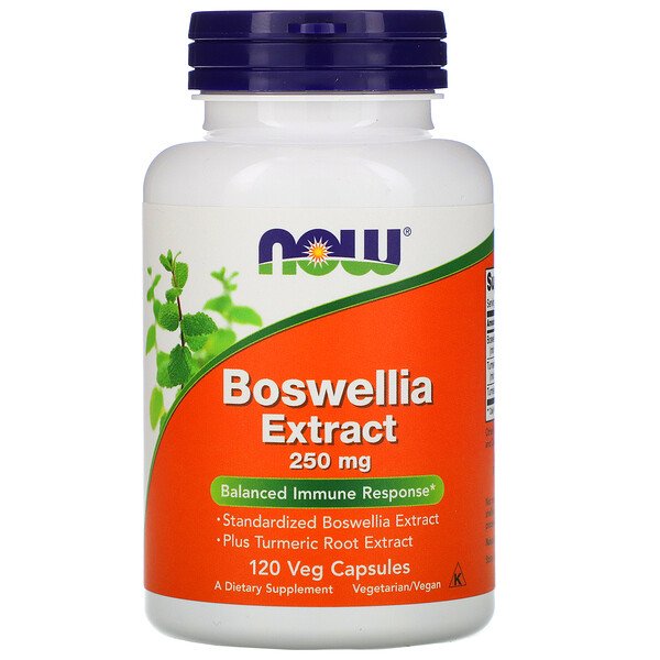 NOW Foods, Boswellia Extract, 250 mg, 120 Veg Capsules 1 NOW Foods, Boswellia Extract, 250 mg, 120 Veg Capsules