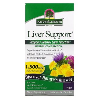 Nature's Answer, Liver Support, 500 mg, 90 Vegetarian Capsules