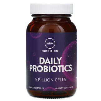 MRM, Nutrition, Daily Probiotics, 5 Billion Cells, 30 Vegan Capsules