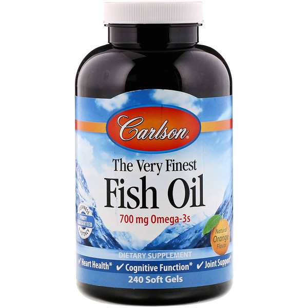 Carlson Labs, The Very Finest Fish Oil, Natural Orange Flavor, 350 mg, 240 Soft Gels 1 Carlson Labs, The Very Finest Fish Oil, Natural Orange Flavor, 350 mg, 240 Soft Gels