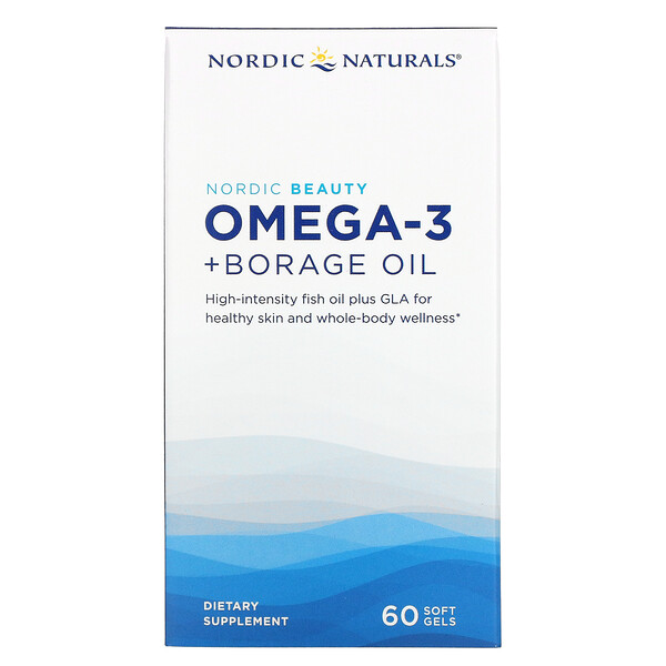 Nordic Naturals, Nordic Beauty, Omega-3 + Borage Oil, 60 Softgels 1 Nordic Naturals, Nordic Beauty, Omega-3 + Borage Oil, 60 Softgels