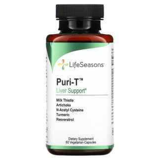 LifeSeasons, Puri-T, Liver Support, 60 Vegetarian Capsules