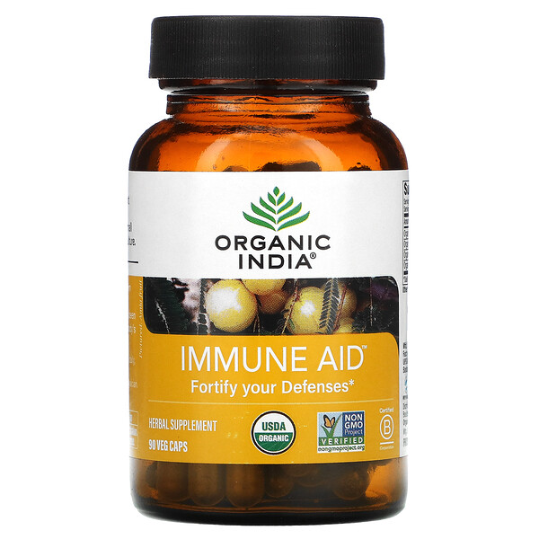 Organic India, Immune Aid, Fortify Your Defenses, 90 Veg Caps 1 Organic India, Immune Aid, Fortify Your Defenses, 90 Veg Caps