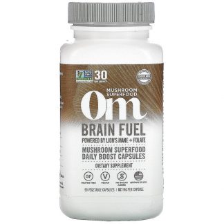 Om Mushrooms, Brain Fuel, 667 mg, 90 Vegetarian Capsules