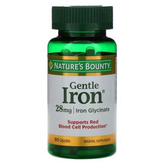 Nature's Bounty, Gentle Iron, 28 mg, 90 Capsules