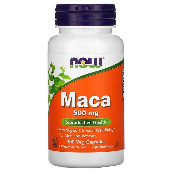 NOW Foods, Maca, 500 mg, 100 Veg Capsules 1 NOW Foods, Maca, 500 mg, 100 Veg Capsules