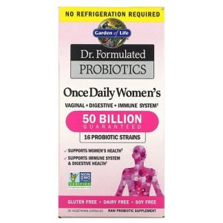Garden of Life, Dr. Formulated Probiotics, Once Daily Women's, 50 Billion, 30 Vegetarian Capsules