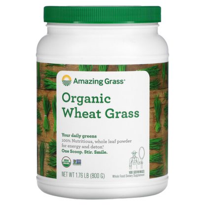 Amazing Grass, Organic Wheat Grass, 1.76 lb (800 g)