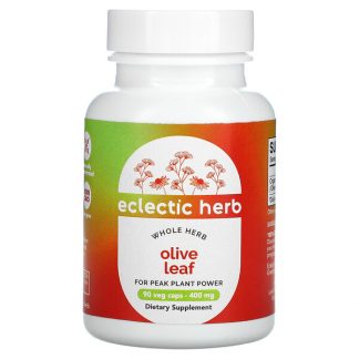 Eclectic Institute, Whole Herb, Olive Leaf, 400 mg, 90 Veg Caps