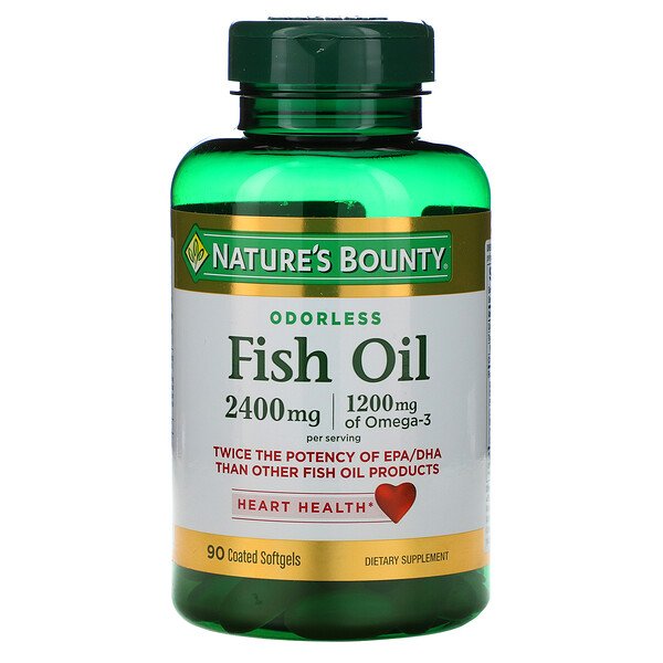 Nature's Bounty, Fish Oil, 1,200 mg, 90 Coated Softgels 1 Nature's Bounty, Fish Oil, 1,200 mg, 90 Coated Softgels