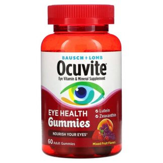 Ocuvite, Eye Health Gummies, Mixed Fruit , 60 Adult Gummies