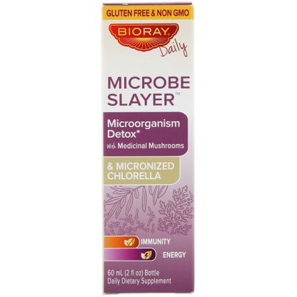 Bioray, Microbe Slayer, Microorganism Detox, Alcohol Free, 2 fl oz (60 ml)