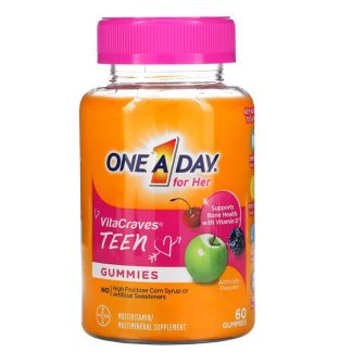 One-A-Day, For Her, VitaCraves, Teen , 60 Gummies