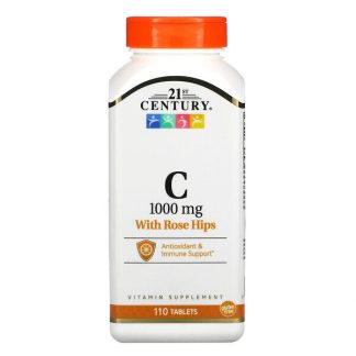 21st Century, Vitamin C with Rose Hips, 1,000 mg, 110 Tablets