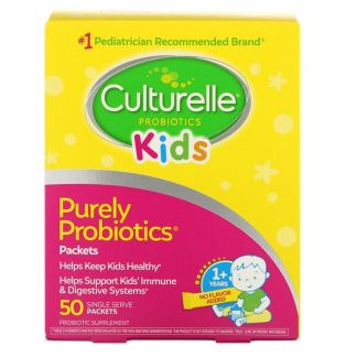 Culturelle, Kids, Purely Probiotics, 1+ Years, Unflavored, 50 Single Serve Packets