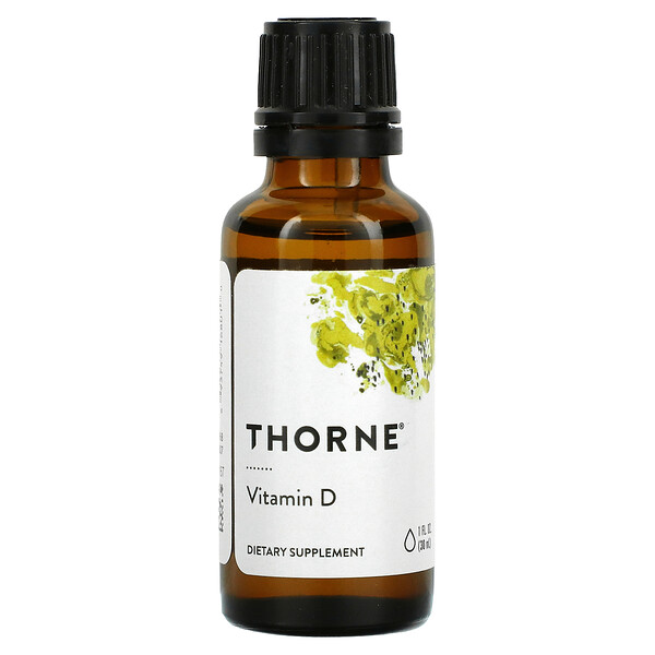 Thorne Research, Vitamin D Liquid, 1 fl oz (30 ml) 1 Thorne Research, Vitamin D Liquid, 1 fl oz (30 ml)