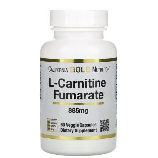 California Gold Nutrition, L-Carnitine Fumarate, 885 mg, 60 Veggie Caps