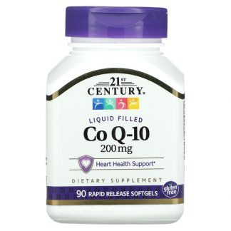 21st Century, Liquid Filled CoQ-10, 200 mg, 90 Softgels