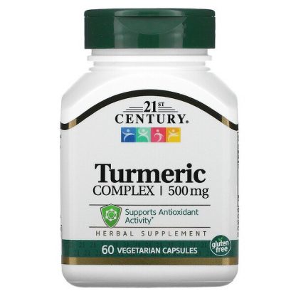 21st Century, Turmeric Complex, 500 mg, 60 Vegetarian Capsules