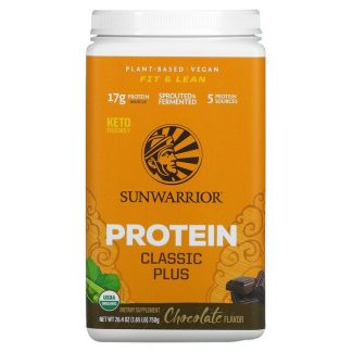 Sunwarrior, Protein Classic Plus, Chocolate, 1.65 lb (750 g)