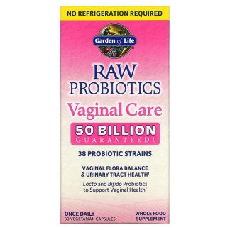 Garden of Life, RAW Probiotics Vaginal Care, 30 Vegetarian Capsules