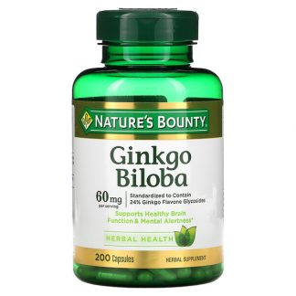 Nature's Bounty, Ginkgo Biloba, 30 mg, 200 Capsules