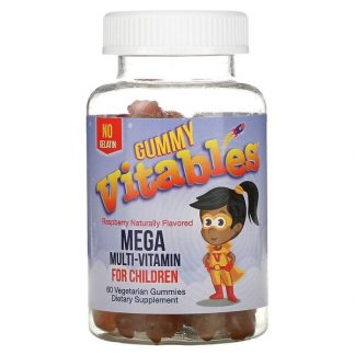 Vitables, Vitables, Gummy Mega Multivitamin For Children, Gelatin Free, Raspberry Flavor, 60 Vegetarian Gummies