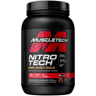 Muscletech, Performance Series, Nitro Tech, 100% Whey Gold, Double Rich Chocolate, 2.03 lbs (921 g)