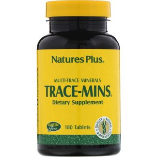 NaturesPlus, Trace-Mins, Multi-Trace Minerals, 180 Tablets