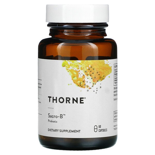 Thorne Research, Sacro-B, Probiotic, 60 Capsules 1 Thorne Research, Sacro-B, Probiotic, 60 Capsules