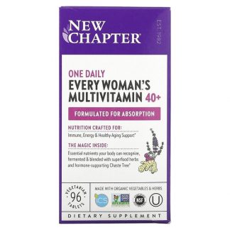 New Chapter, 40+ Every Woman's One Daily Multivitamin, 96 Vegetarian Tablets