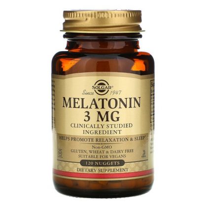 Solgar, Melatonin, 3 mg, 120 Nuggets