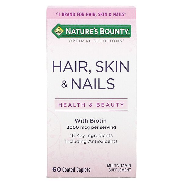 Nature's Bounty, Hair, Skin & Nails, 60 Coated Caplets 1 Nature's Bounty, Hair, Skin & Nails, 60 Coated Caplets
